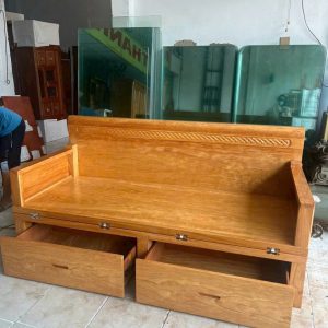 Giường Gấp Thông Minh Gõ Đỏ Phủ