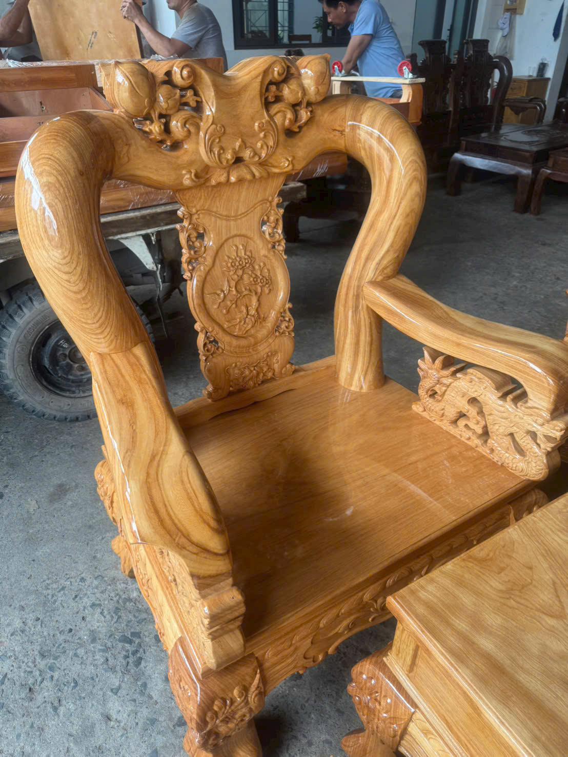 SaLon Gõ Đỏ Đào Cột 14 (6 món) - Ảnh 5