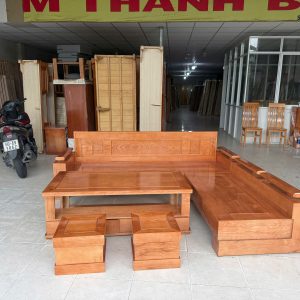SoFa Góc Lớn Gỗ Sồi (Màu Sồi Cánh Dán)