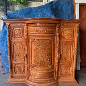 Tủ Thờ gỗ Hương Đá Bụng Phệ (Trạm Tam Đá & Trơn)