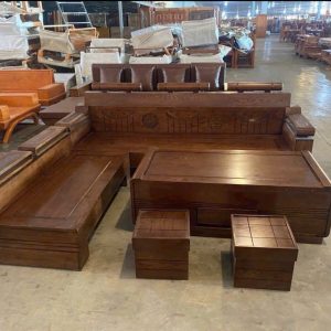 SoFa Góc Xích gỗ Sồi (màu Óc Chó)