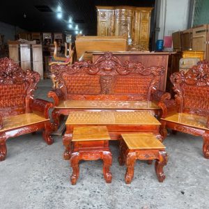 SaLon Hoàng Gia gỗ Tràm (mặt Gõ Đỏ)