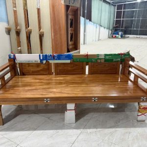 Giường Gấp Thông Minh Hương Xám Phủ (Tựa Nan)