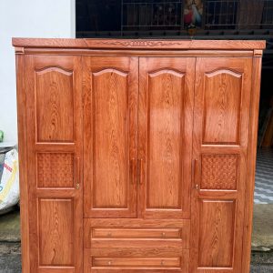 Tủ Áo Gỗ Hương Đá Phủ 4 Cánh