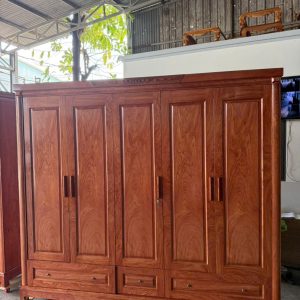 Tủ Áo Hương Đá Phủ 5 Cánh