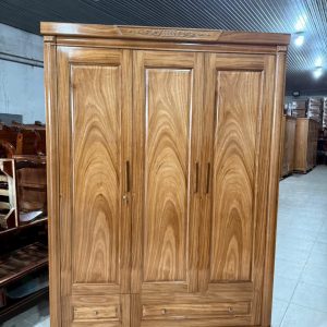 Tủ Áo Hương Xám Phủ 3 Cánh