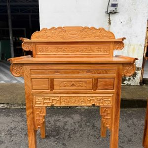 Bàn Thờ Gỗ Gõ Đỏ 2 Tầng