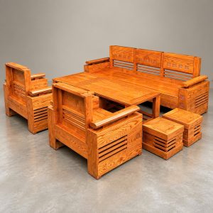 SoFa Đối Trứng Gỗ Sồi (Màu Lau Hương)