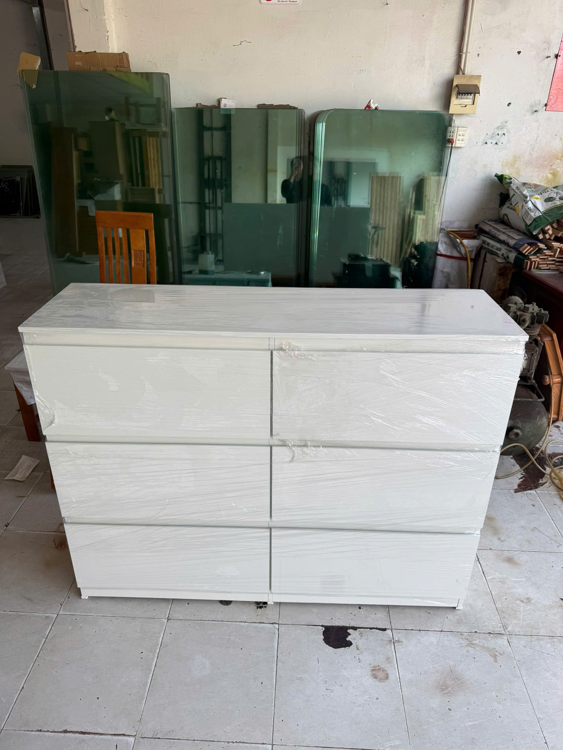 Tủ 6 Ngăn Kéo MDF (Gỗ Công Nghiệp) - Ảnh 2