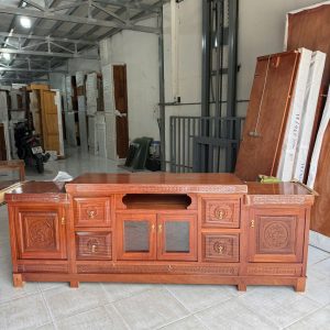 Kệ TV Xoan Đào Cổ (2 cánh 4 ngăn kéo)