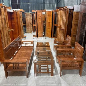 SoFa Đối Phúc Lộc Thọ Gỗ Sồi