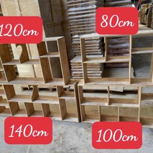 Kệ Trang Trí Treo Tường Gỗ Cao Su