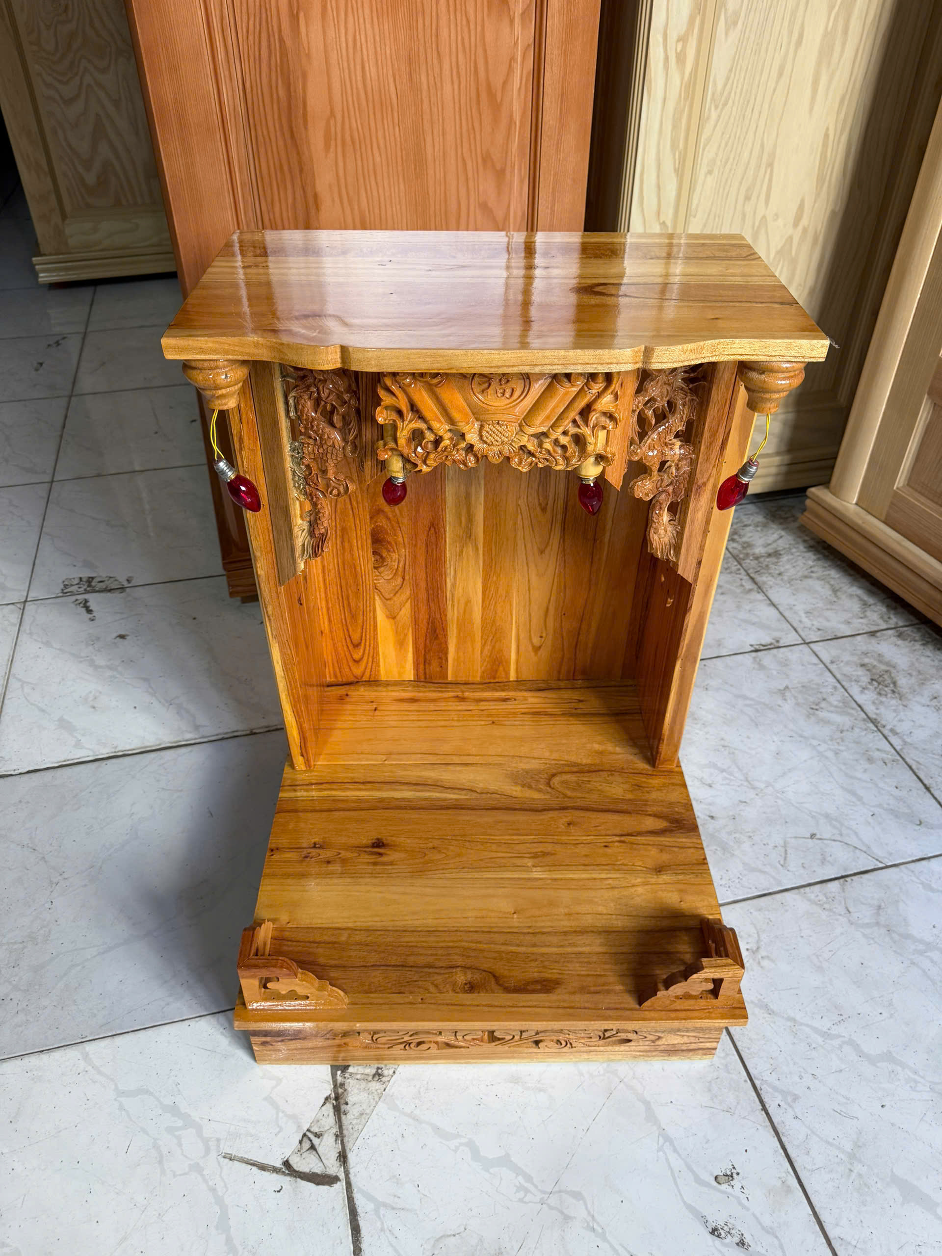 Bàn Thờ Ông Địa Thường Gỗ Xoan - Ảnh 3