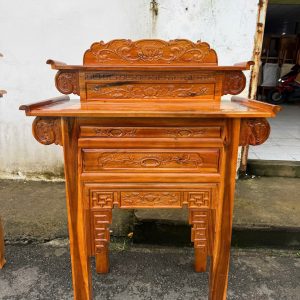 Bàn Thờ Gỗ Tràm 2 Tầng màu Vàng (88, 107, 127, 147, 154)