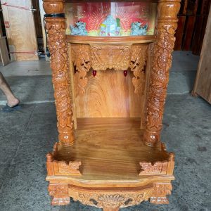 Bàn Thờ Ông Địa Gỗ Hương Đá Cột 10