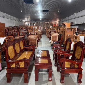 SaLon Đài Loan gỗ Tràm - Chân Cao