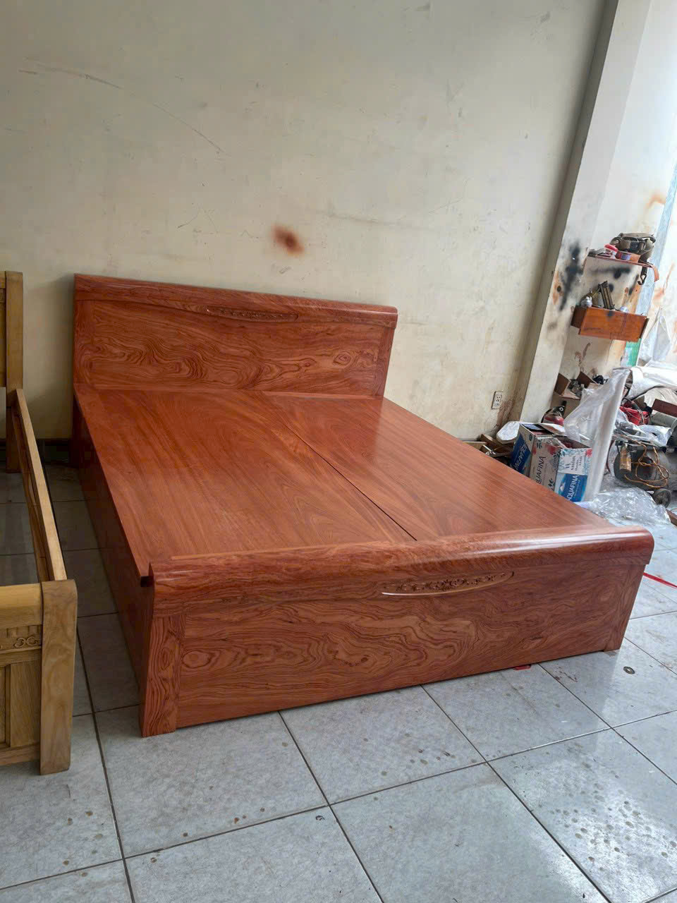 Giường Ngủ Gỗ Hương Đá Phủ (Dạt Phản)