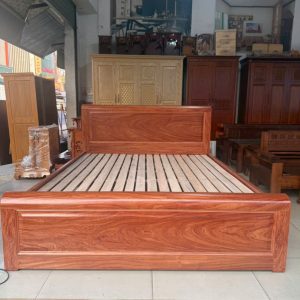 Giường Ngủ Gỗ Hương Đá Phủ (Dạt Dầu)