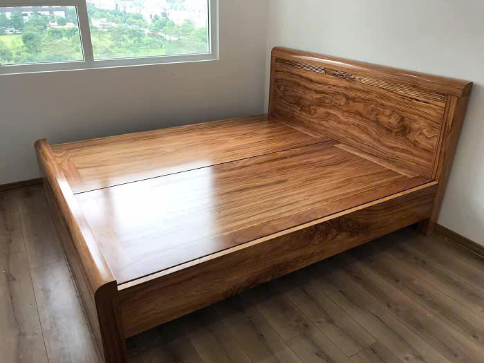 Giường Ngủ Gỗ Hương Xám Phủ (Dạt Phản) - Ảnh 2