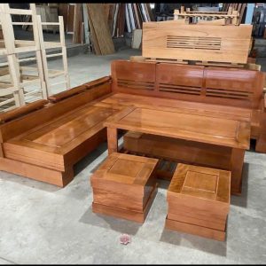 Alternative view of SoFa Góc Nhỏ Gỗ Sồi (Màu Cánh Dán)