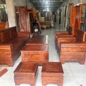 Alternative view of SoFa Pháo Gỗ Sồi (màu Óc Chó)