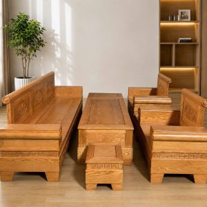 SoFa Pháo Gỗ Sồi (màu Lau Hương)