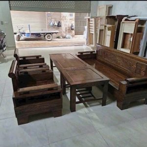 SoFa Pháo Nhỏ Gỗ Sồi (màu Óc Chó)
