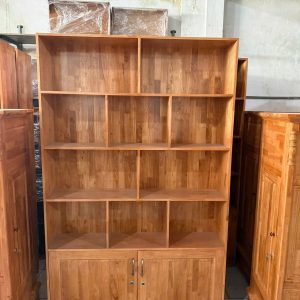 Kệ Sách, Kệ Trang Trí Gỗ Cao Su Tự Nhiên