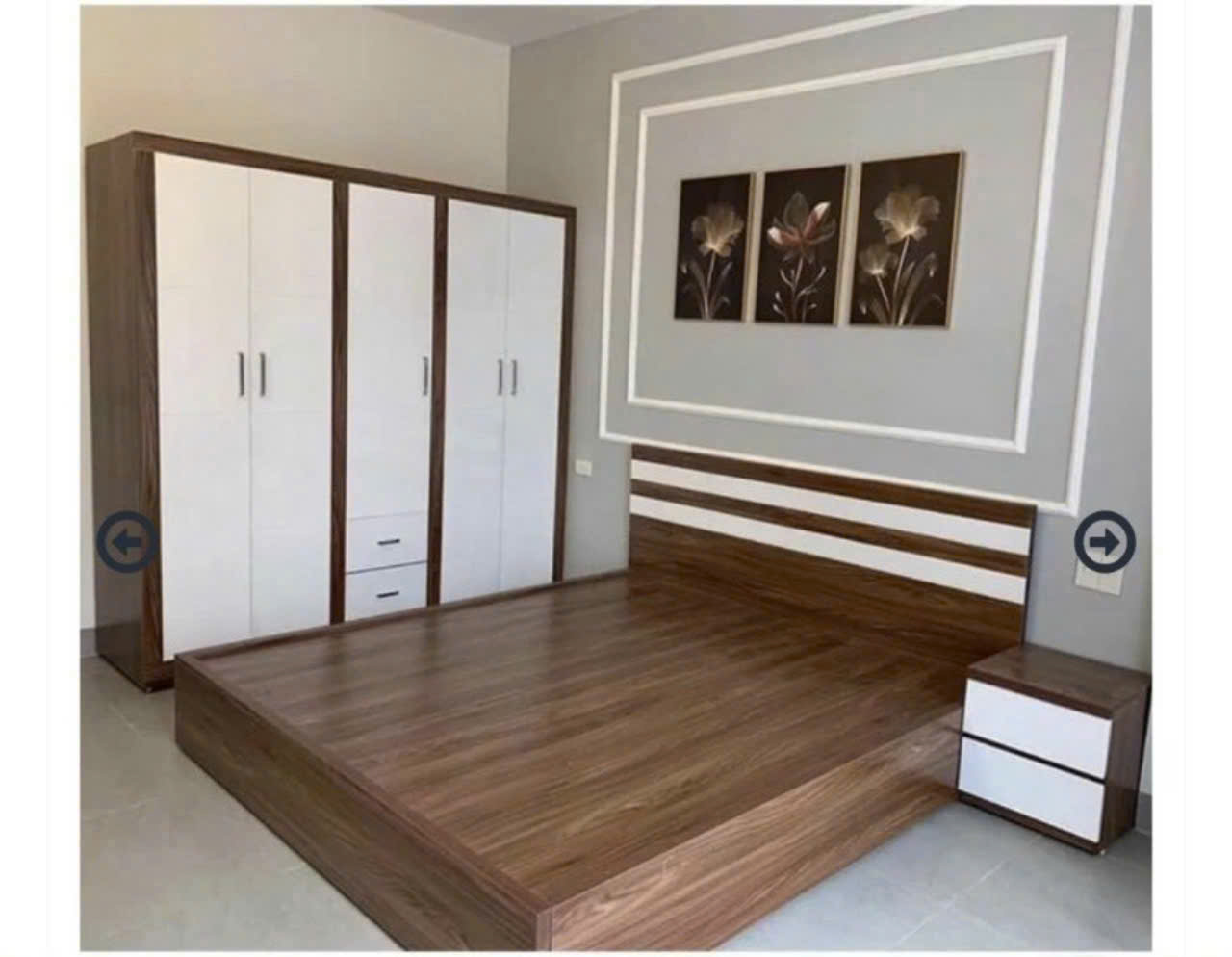 Giường Ngủ MDF (gỗ Công Nghiệp) - Ảnh 3