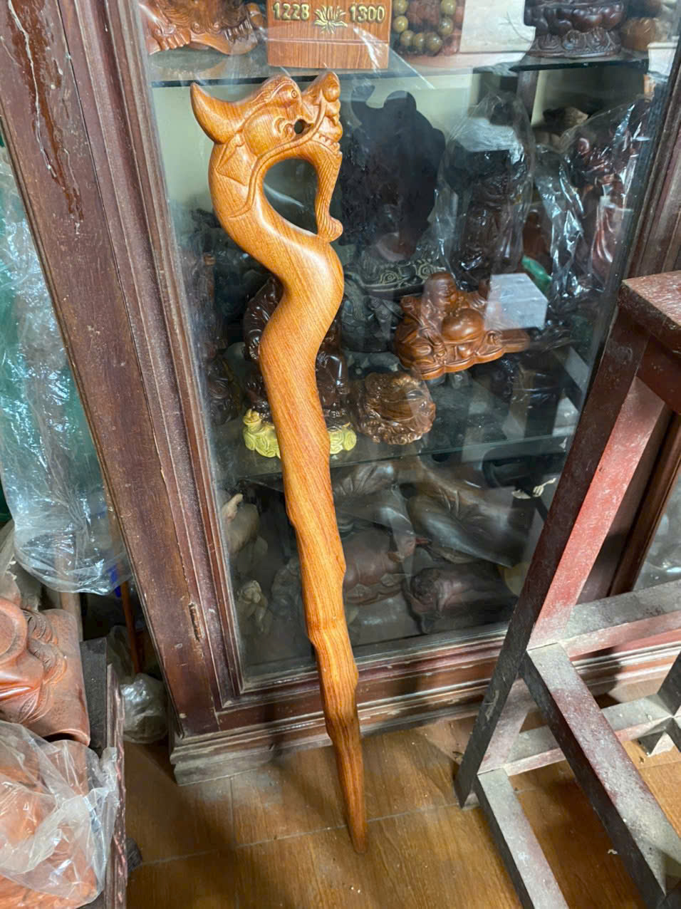 Gậy Batoong gỗ Hương Đá chống đi lại cho người cao tuổi - Ảnh 3