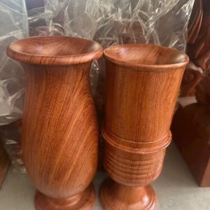 Bình Cắm Hoa Gỗ Hương Đá