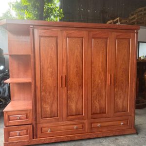 Tủ Áo Hương Phủ 5 Cánh + Kệ Trang Trí