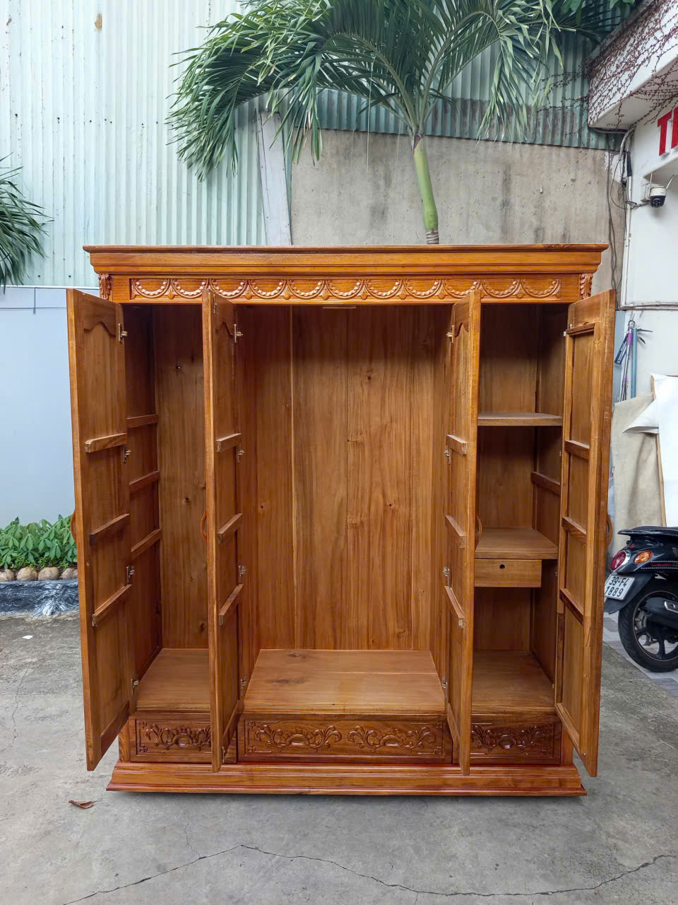 Tủ Áo Gỗ Tràm 1m8 - Ảnh 2