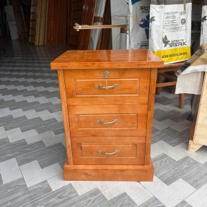 Tủ Đầu Giường Gỗ Cao Su màu Cánh Dán